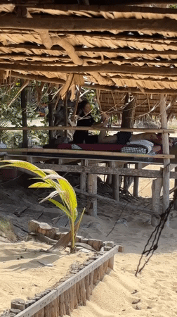 Morning beach scenes captured at Baan Bo Phut massage area