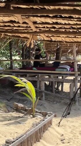 Morning beach scenes captured at Baan Bo Phut massage area
