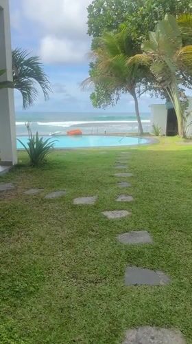 Beachfront property view captured in Goviyapana, Sri Lanka