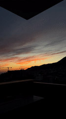 Sunset over Šušanj's coastal skyline, Montenegro