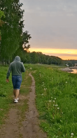 Evening strollers documented along Tallinn's Baltic Sea coastal paths
