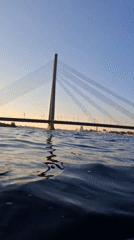 Bridge views and street-level portraits in Riga