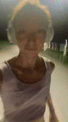 Evening jogger spotted running in Ban Bang Rak, Thailand