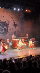 Taiko drummers perform in traditional attire in Alkmaar