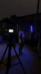 Nighttime film shoot observed in Ikorodu, Nigeria