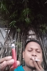 Man documents evening social outing in Lhokseumawe cafes