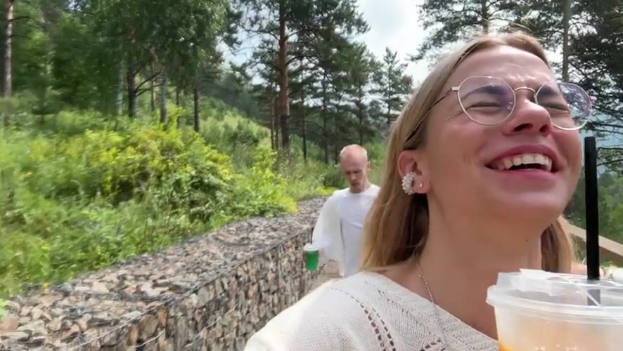 Iced drinks and good company in Krasnoyarsk