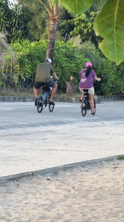Evening beach life captured in Kuta Selatan, Indonesia