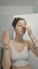 Woman's early morning routine documented in Ramat Gan apartment