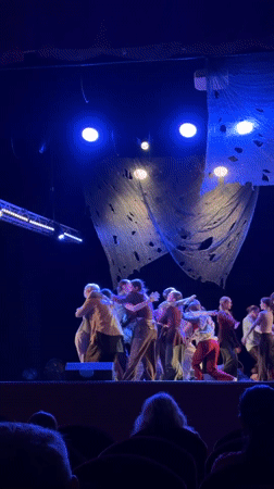 Contemporary theater performance staged in Perm, Russia