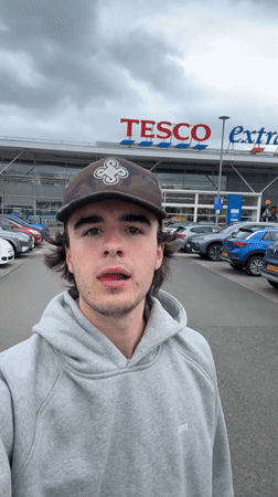 Routine shopping activities documented at Alloa Tesco supermarket