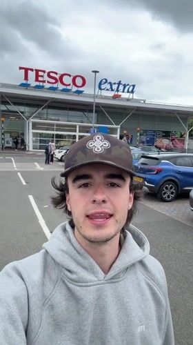 Routine shopping activities documented at Alloa Tesco supermarket