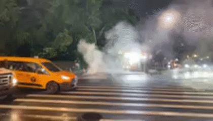NYC Cinema Panel and Street Activity Observed Early Morning
