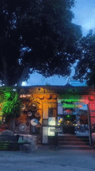 Evening nightlife scene captured at Baan Chaweng pubs