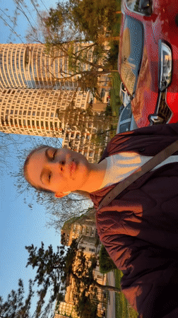 Belgrade residents document sunset cityscape and casual street life