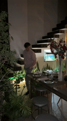 Man observed in residential interior, Kursk, Russia