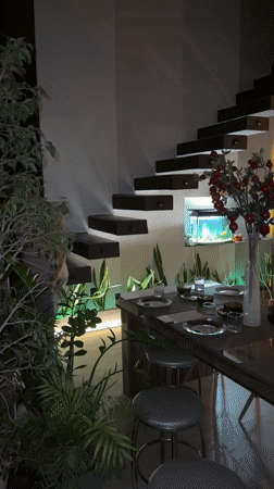 Man observed in residential interior, Kursk, Russia