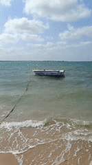 Small boats and coastal life observed at Villa Marina