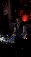 DJ performs afternoon set in North Kuta venue