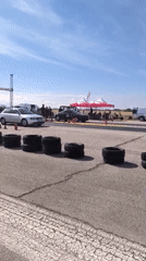 Car show and drag racing event at Akatsievo track