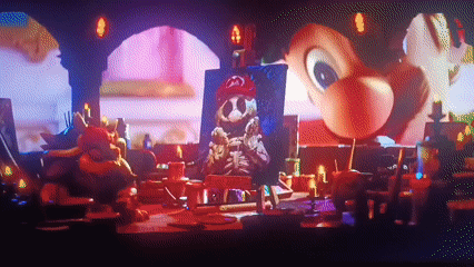 Venezuelan resident documents dinner and animated movie viewing session