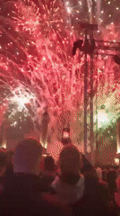 Formal ceremony with flame lighting, fireworks held at Varna Pantheon