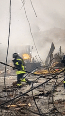 Emergency crews respond to disaster scene in Montenegro