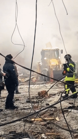 Emergency crews respond to disaster scene in Montenegro