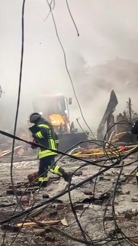 Emergency crews respond to disaster scene in Montenegro