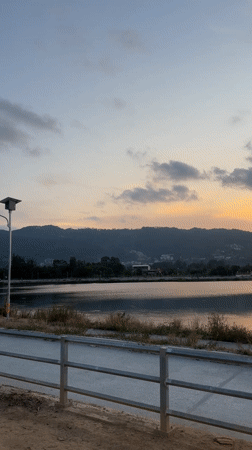 Peaceful lake scene documented in Baan Chaweng, Thailand