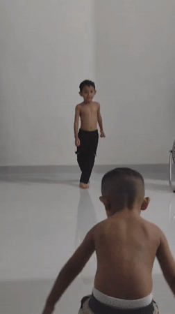Indoor playtime: dancing and ball games at home