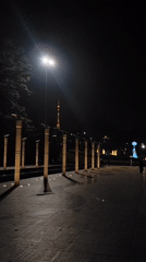 Nighttime scenes captured across illuminated public spaces in Da Lat
