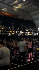 Indoor sports competition features wall ball exercises in Puebla