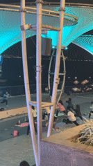 Nighttime yoga class draws participants to Jakarta waterfront mall