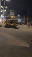 Night construction and traffic activity observed in Bukuru