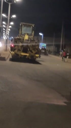 Night construction and traffic activity observed in Bukuru