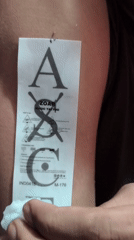 Person applies tattoos, takes selfies with K-pop merchandise in Depok