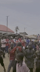 Arsenal fans celebrate victory with street parade in Mararaba