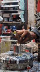 Paint mixing and dispensing at Kulang shop