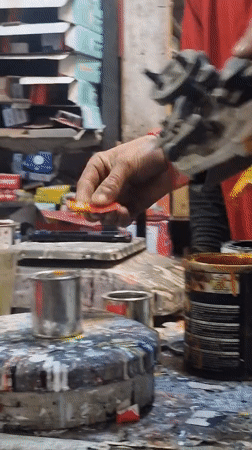 Paint mixing and dispensing at Kulang shop