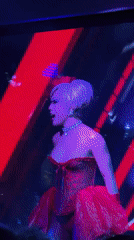 Drag queen performs multiple costume changes at Kuta nightclub