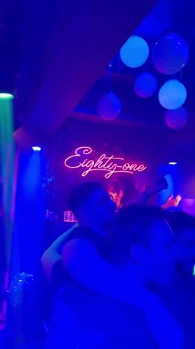 Late-night celebration captured at Eighty-one nightclub in Eindhoven