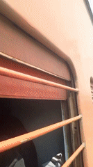 Train passenger observed during morning journey through Lalitpur