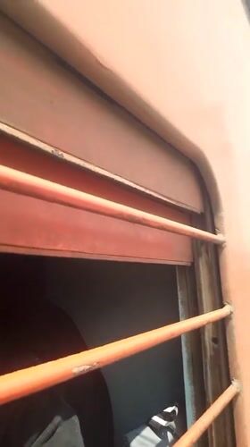 Train passenger observed during morning journey through Lalitpur
