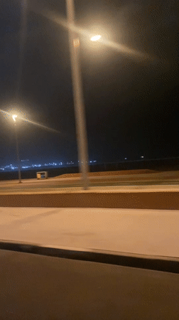Nighttime street view captured in Arica, Chile