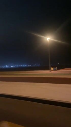 Nighttime street view captured in Arica, Chile