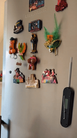 Tallinn resident documents home magnets and garden decorations