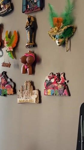 Tallinn resident documents home magnets and garden decorations