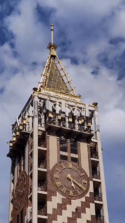 Street-level tour of Batumi's clock tower neighborhood