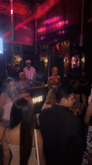 Women dance and socialize at North Kuta nightclubs
